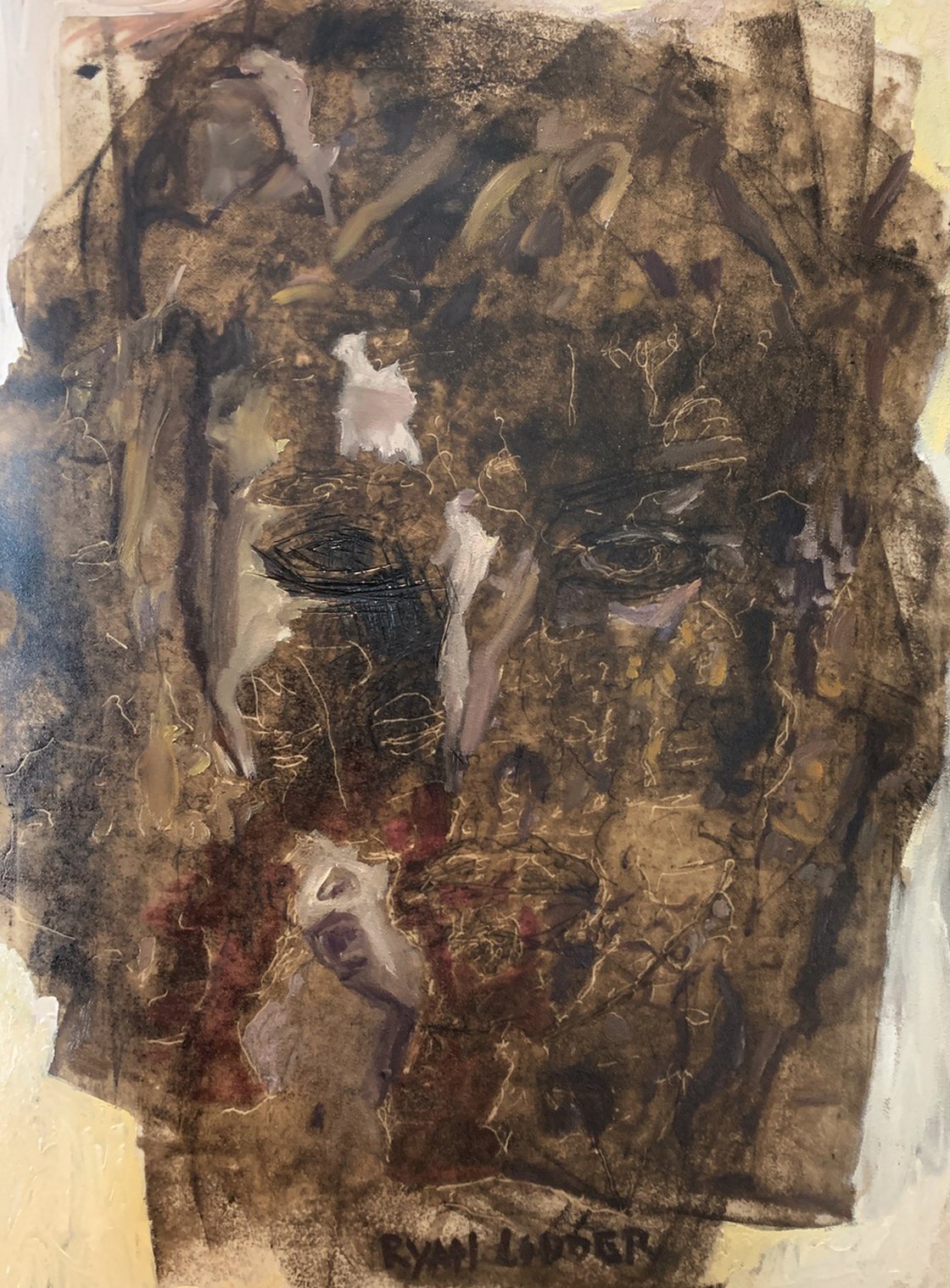 A painting titled 'The Determined by Ryan Louder' by Ryan Louder