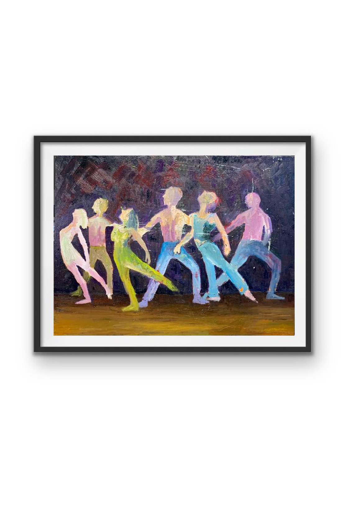 A painting titled 'Dancing As One by Ryan Louder' by Ryan Louder
