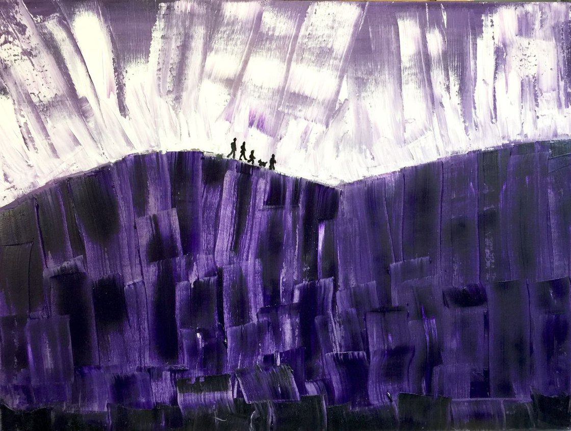 A painting titled 'Family by Ryan Louder' by Ryan Louder