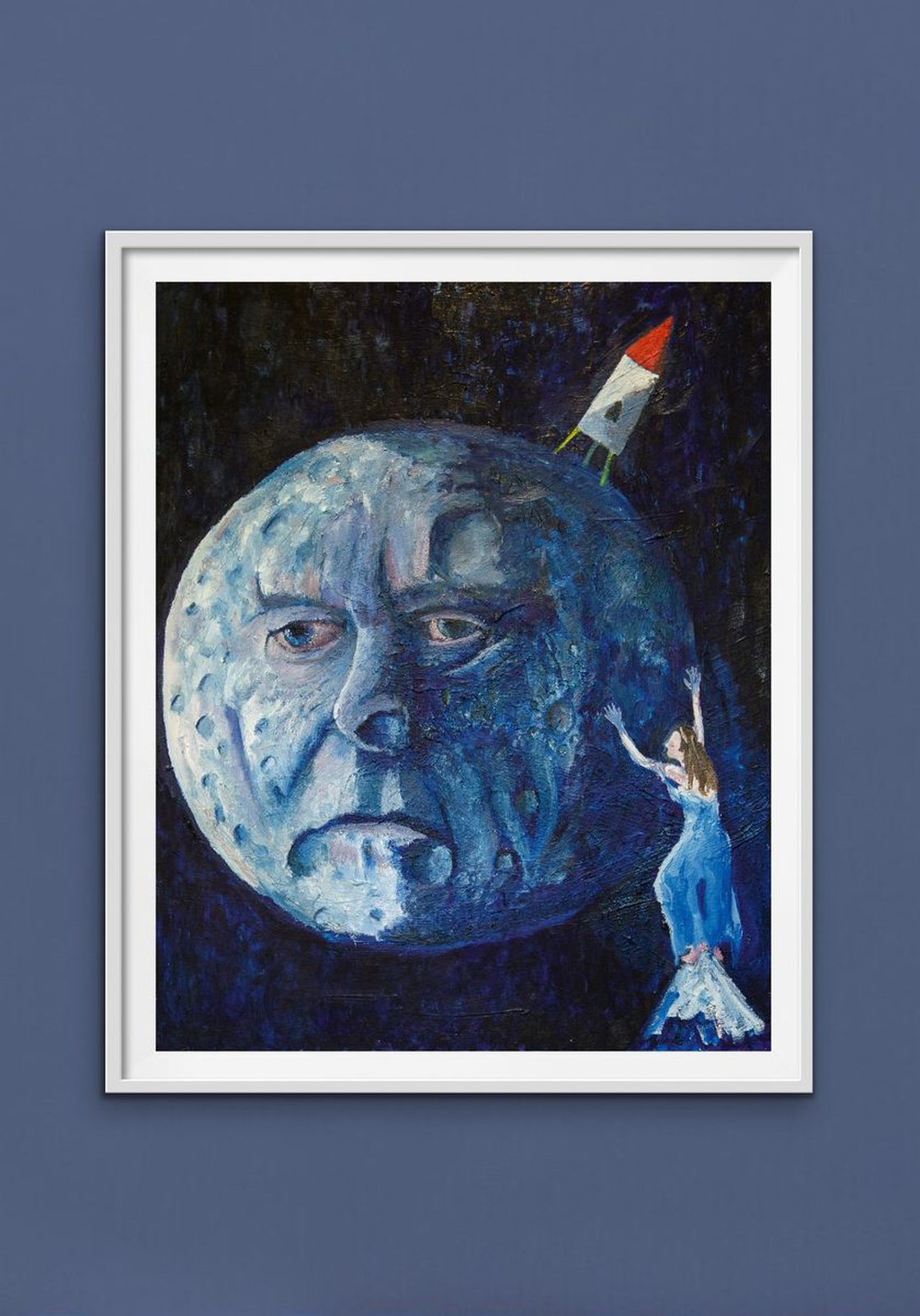 A painting titled 'Dark Side Of The Moon by Ryan Louder' by Ryan Louder