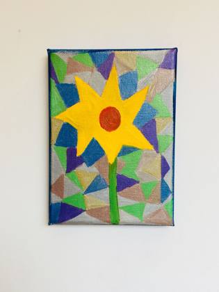 7 Petals, painting by Ryan Louder