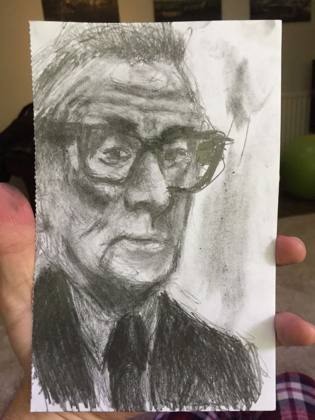 A Bit Of Bill Nighy, painting by Ryan Louder