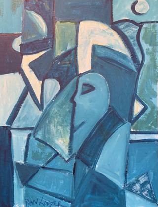 A Good Life In Blue, painting by Ryan Louder