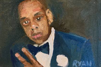 A Little JAY Z, painting by Ryan Louder