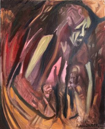Abstract - Distorted Viewpoint, painting by Ryan Louder