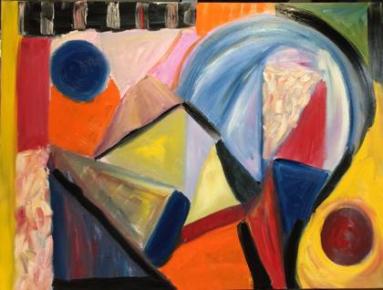 Abstract 001, painting by Ryan Louder