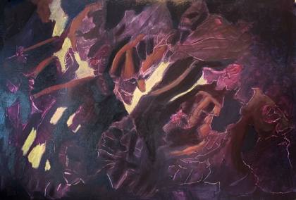 Abstract Caves, painting by Ryan Louder