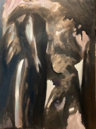 Abstract in Black and White, painting by Ryan Louder