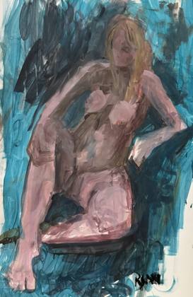 Acrylic Study Of Zomer, painting by Ryan Louder
