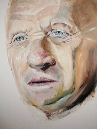 Anthony Hopkins Portrait, painting by Ryan Louder