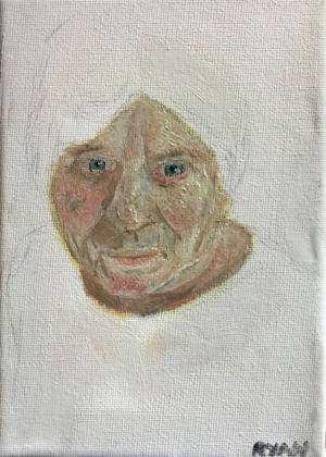 Anxious Kindness 7x5 Oil On Canvas, painting by Ryan Louder