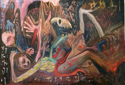 Apocalypse, painting by Ryan Louder