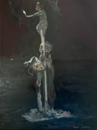 As The Flare Runs Out, painting by Ryan Louder