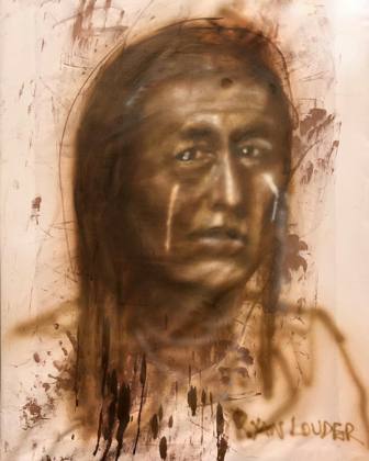 At The End, painting by Ryan Louder