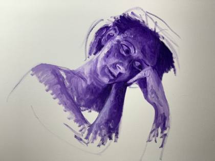 Awake and Day Dreaming, painting by Ryan Louder