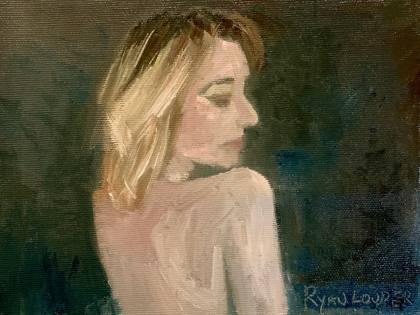 Back Of A Woman, painting by Ryan Louder