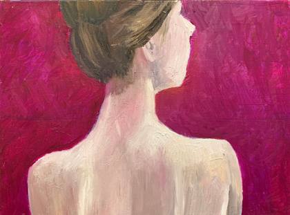 Back of Woman, painting by Ryan Louder