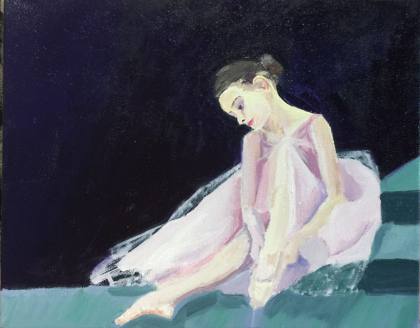 Ballerina 8x10 Oil On Canvas, painting by Ryan Louder