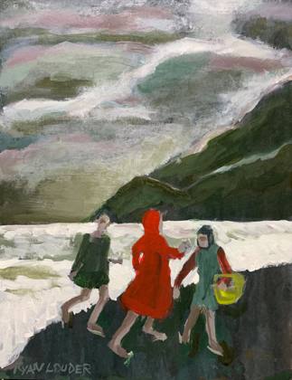 Beach, painting by Ryan Louder