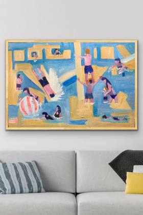 Beach Life, painting by Ryan Louder