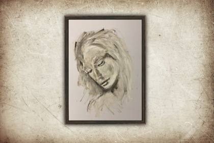 Beautiful Face, painting by Ryan Louder