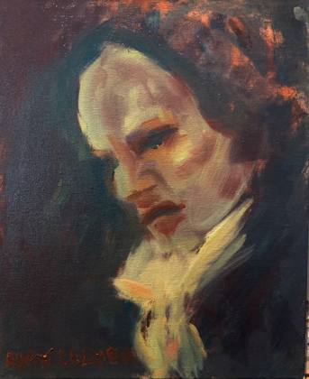 Beethoven, painting by Ryan Louder