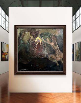 Before The Fall, painting by Ryan Louder