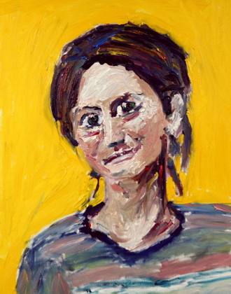 Bemused With A Yellow Glow, painting by Ryan Louder