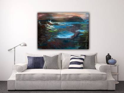 Between The Storm, painting by Ryan Louder