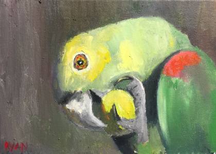 Bird, painting by Ryan Louder