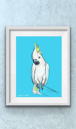 Birds Cockatoo For You, painting by Ryan Louder