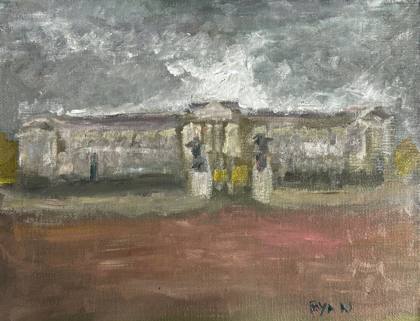 Buckingham Palace, painting by Ryan Louder