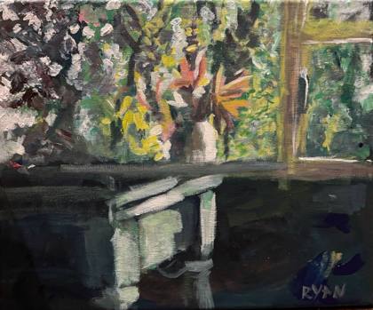 By The Window, painting by Ryan Louder