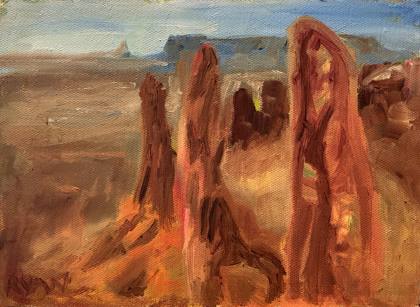 Canyon Study, painting by Ryan Louder