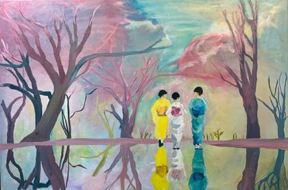 Cherry Blossom, painting by Ryan Louder