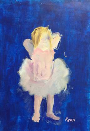 Child, painting by Ryan Louder