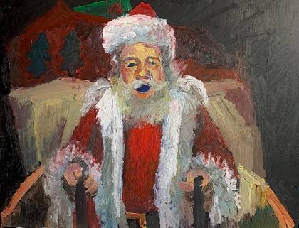 Christmas, painting by Ryan Louder