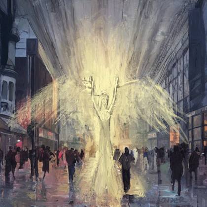 City of Angels, painting by Ryan Louder