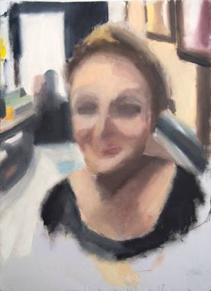 Coffee Shop, painting by Ryan Louder