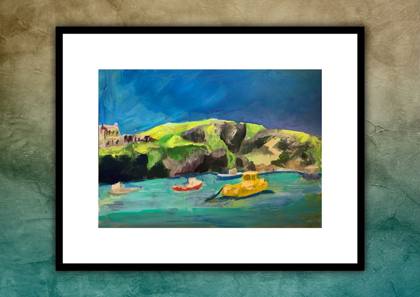 Cornwall Coast, painting by Ryan Louder