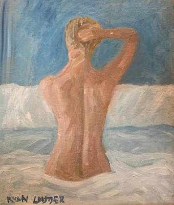 Cotton Sheets, painting by Ryan Louder