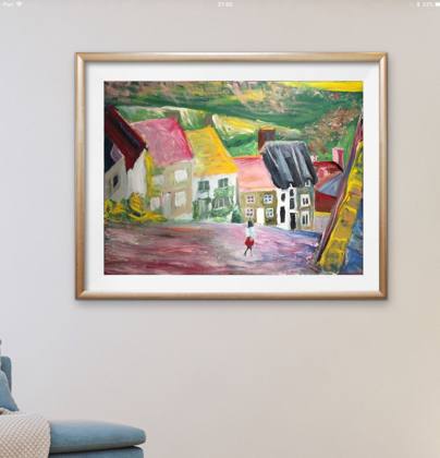 Countryside, painting by Ryan Louder