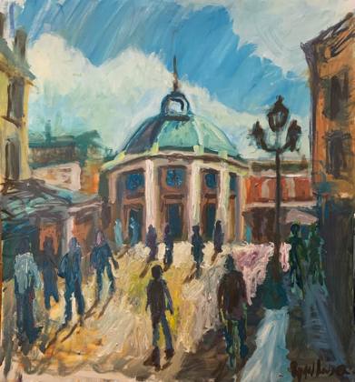 Covent Garden On A Sunny Day, painting by Ryan Louder
