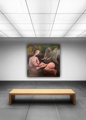 Cupid’s Forgiveness, painting by Ryan Louder