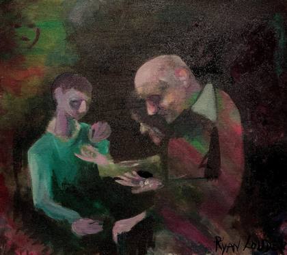 Cyber Crime, painting by Ryan Louder