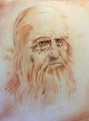 Da Vinci's Demons, painting by Ryan Louder