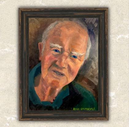 Dad, painting by Ryan Louder