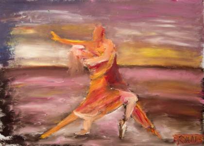 Dance, painting by Ryan Louder