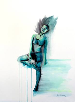 Dancer, painting by Ryan Louder