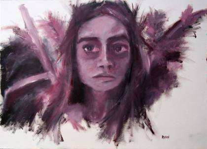 Dark Angel, painting by Ryan Louder
